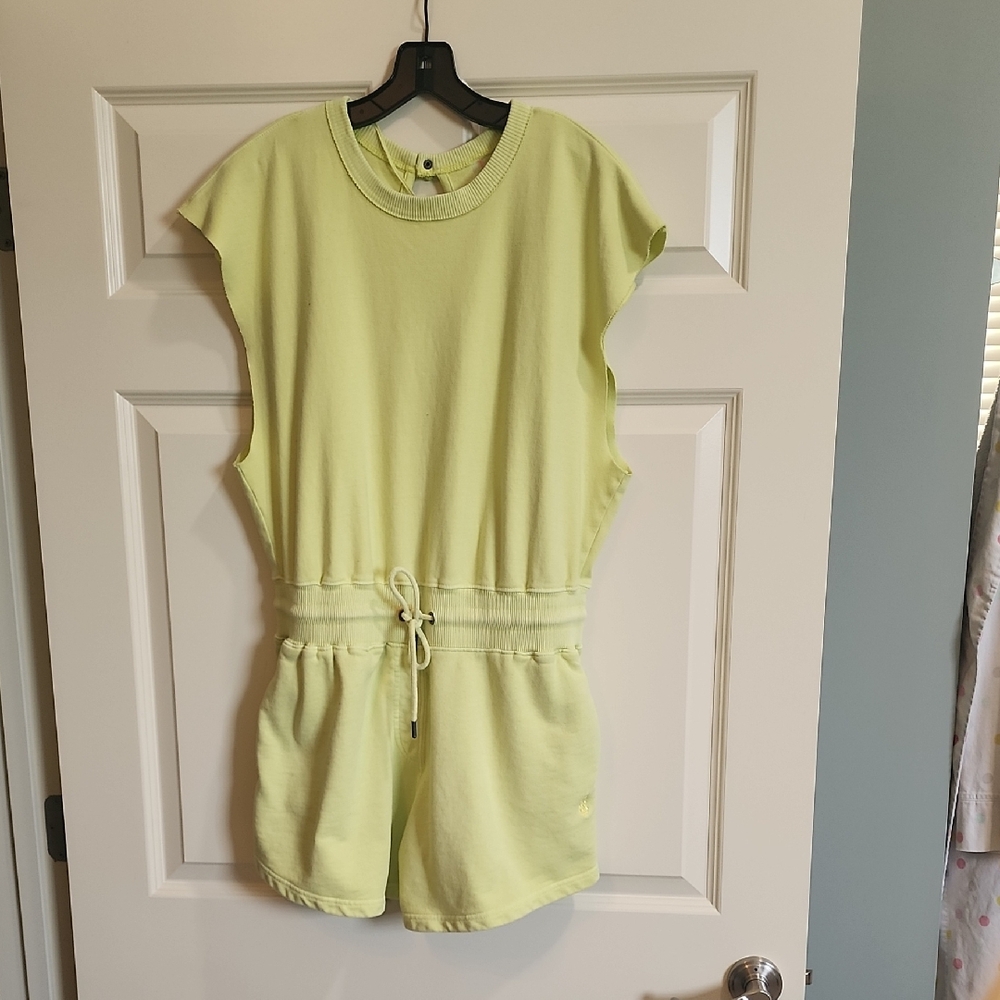 Free People Light Yellow Romper
